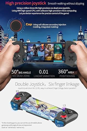 Miniatura 4 de Joso Mobile Game Controller for iPhone Android PC Phone Controller Joystick for iPhone 14 13 12 Pro Max iPad Tablet Galaxy S22 Ultra COD Mobile
