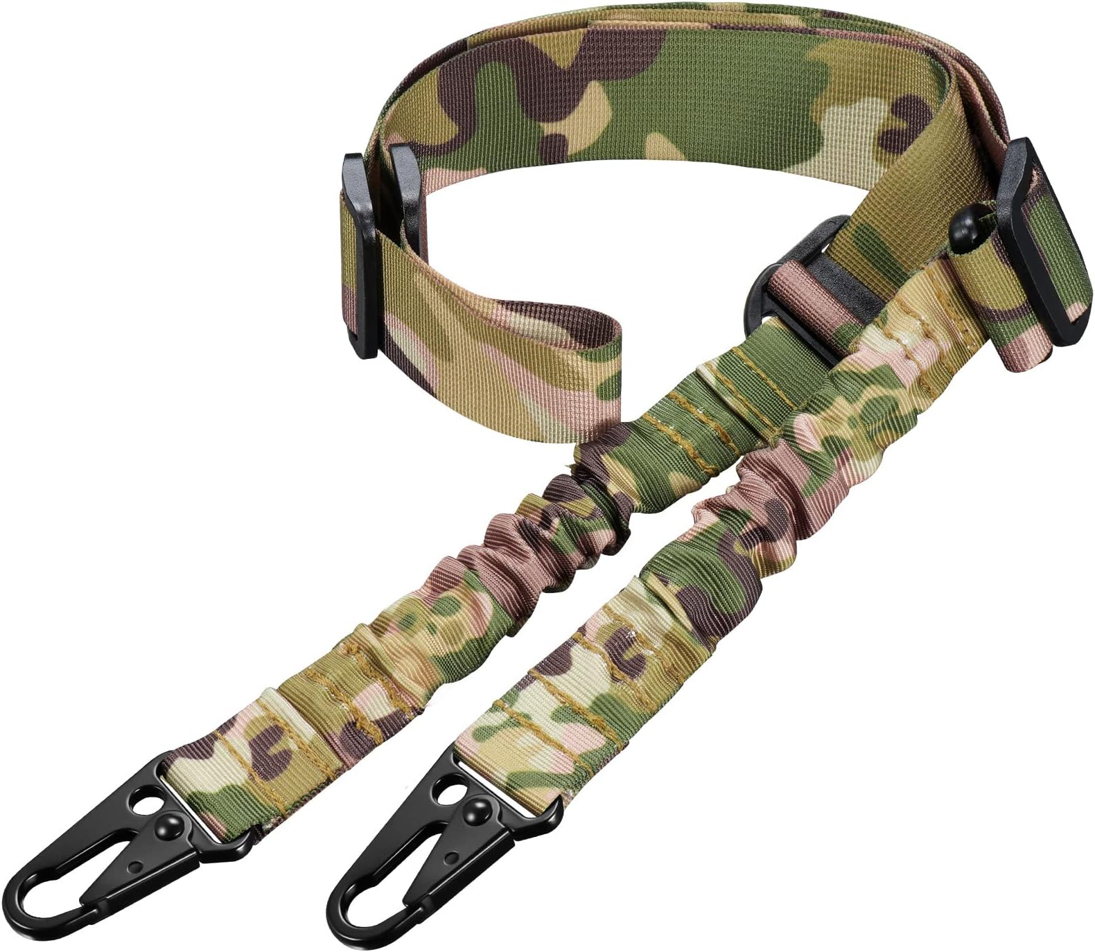 CVLIFE Two Points Rifle Sling with Length Adjuster Traditional Sling with Metal Hook for Outdoors
