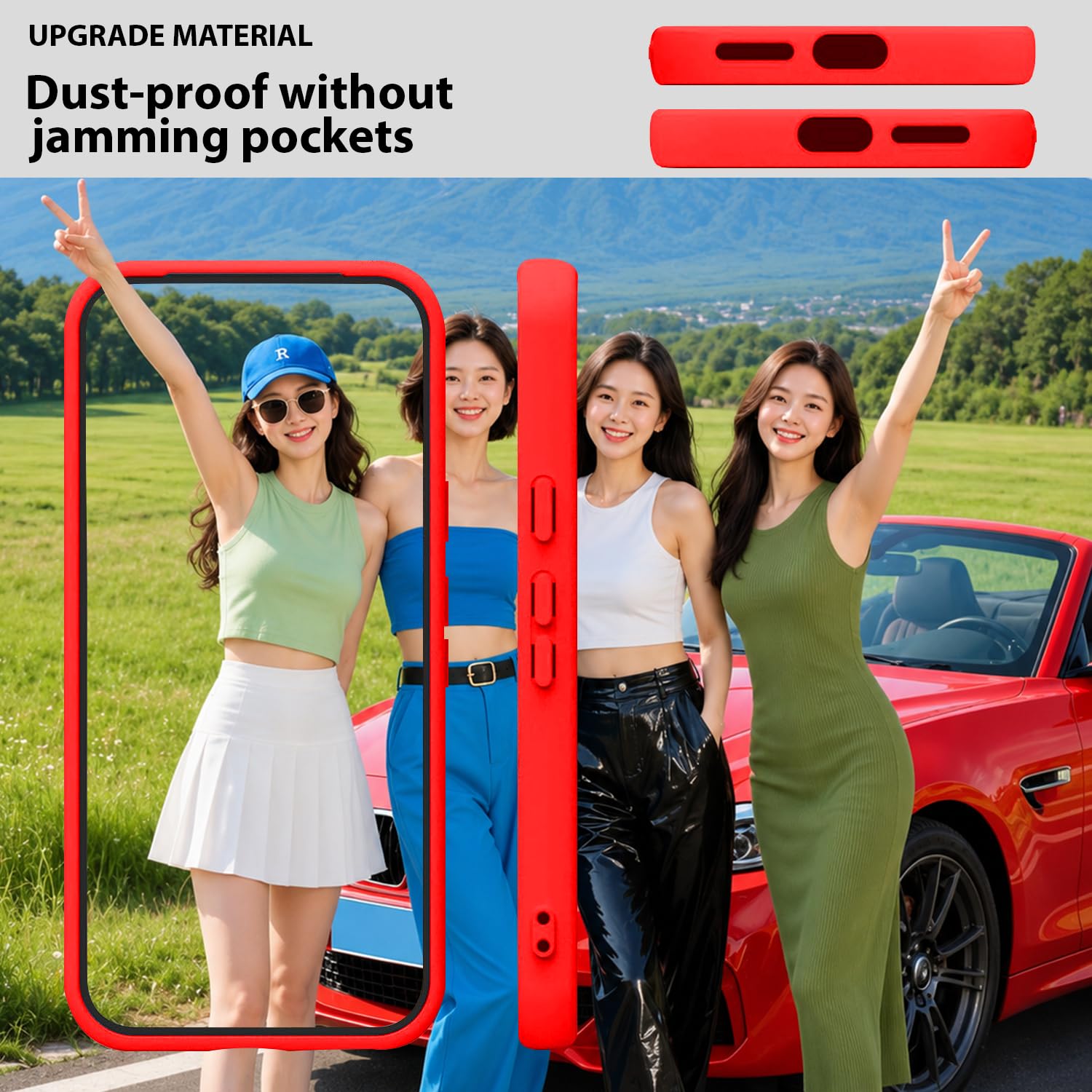 OnePlus 15 Silicone Case - Red -8