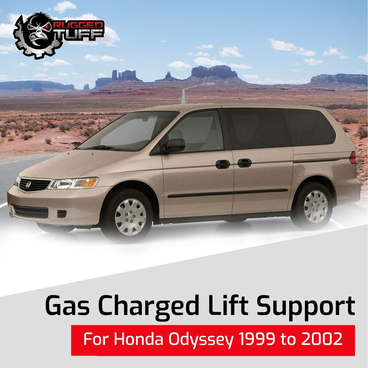 Rear Hatch Trunk Lift Support Shocks Struts Replacement for 1999-2002 Honda Odyssey Van Gate Tailgate Liftgate Arms Dampers Gas Springs 74820S0XA02 74820S0XA01 4558 SG126005 (2 Qty)