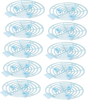 gazechimp 10 Pieces Strawberry Trellis Watermelon Trellis Protection Rack Reusable Melon Cradles Pumpkin Support for Pumpkin Melon Watermelon Honeydew, Blue