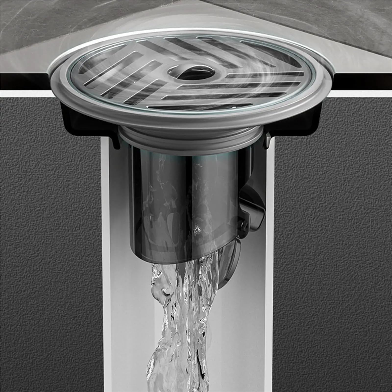 Sumidero Ducha Filtro de prevención reflujo núcleo Drenaje Piso Inodoro Acero Inoxidable