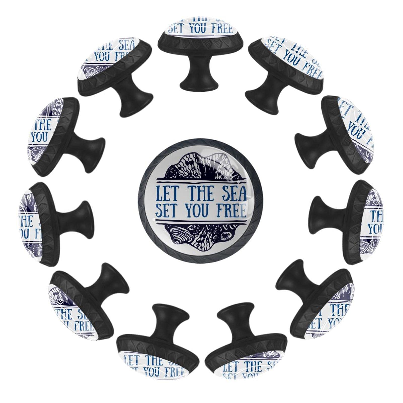 Boutons de tiroir pour salle de jeux et crèche sur le thème World Ocean Day