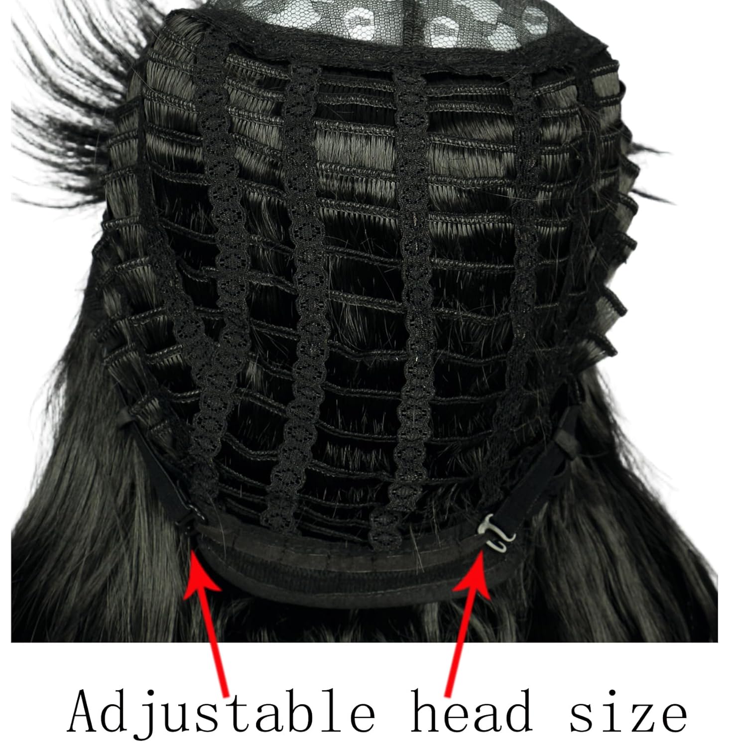 Linfairy Long Wavy Black Wig Big Bouffant Beehive Wigs for Women fits 50s 80s Costume - Image 7