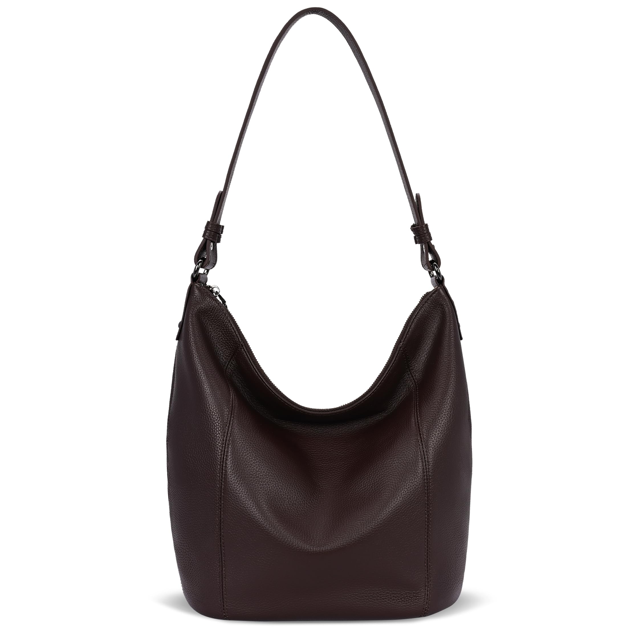 Iswee Hobo Bag Real Leather Shoulder Tote