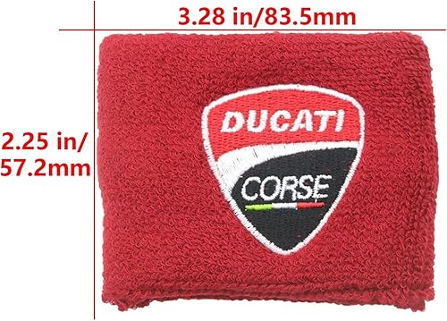 Miniatura 2 de iTobest Calcetín de depósito de freno de motocicleta para CBR600RR CBR900RR CBR1000RR - Funda de calcetín de depósito (rojo y blanco), paquete de 2
