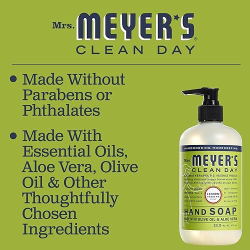 Miniatura 6 de Mrs. Meyer's Clean Day Jabón líquido para manos, hierba luisa, 12.5 fl oz.