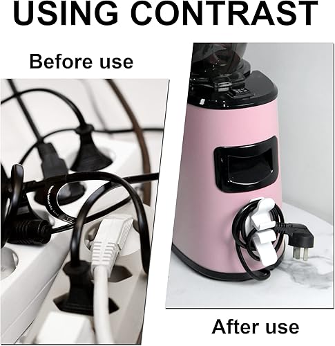 Miniatura 5 de Organizador de cables para electrodomésticos, paquete de 6 unidades de enrollador de cable para freidora de aire, cafetera, licuadora, olla a