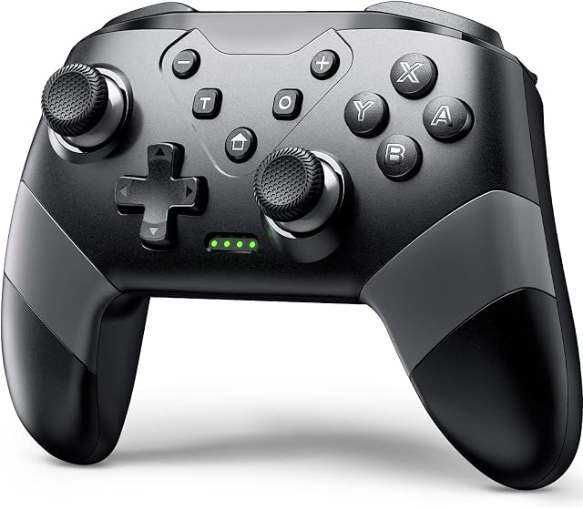 VOYEE Wireless Pro Controller with Programming Turbo Motion Vibration Screenshot, Updated Motion Controllers Compatible with Switch/Lite/OLED (Gray)