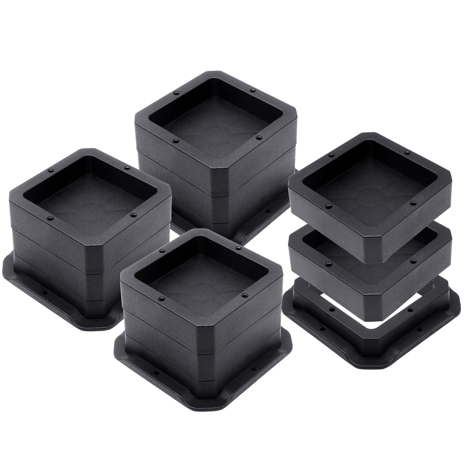 Amazon.com: MYMULIKE Adjustable Bed Furniture Risers - Elevation in ...