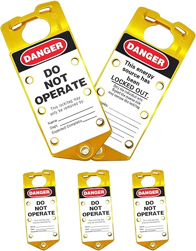 Miniatura 8 de Bloqueo de etiquetado cerrojo 10 Pack 8 agujero diseño ignífugo flor seguridad doble cabeza hebilla de aluminio bloqueo Silver,Azul,Rojo