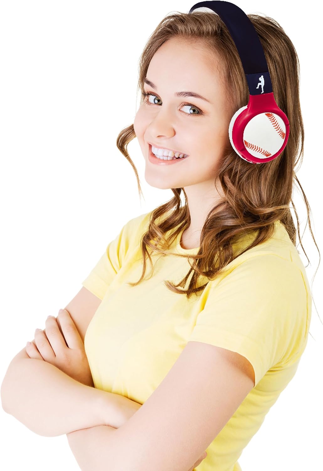 LEXiBOOK, Baseball, 2-in-1 Bluetooth & Wired Headphones with Microphone and Control Buttons, Foldable and Adjustable, Long-Lasting Rechargeable Battery, HPBT010BL - Image 4