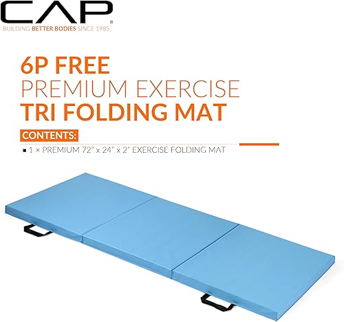 Miniatura 2 de CAP Barbell All Purpose Folding Anti Tear Exercise Training Aerobic Fitness Gym & Gymnastics Balance Mat  Multiple options