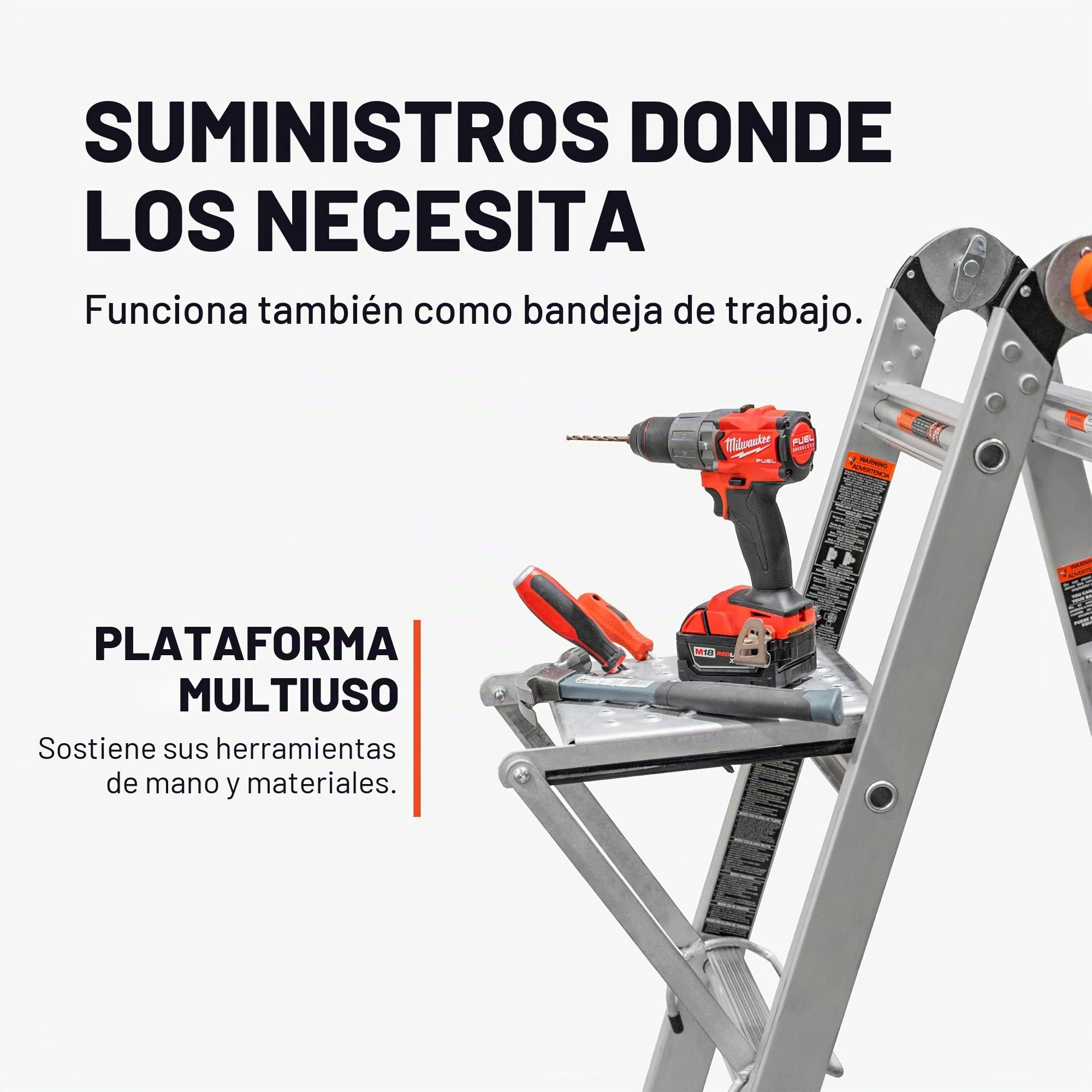 Little Giant Ladders 10104 EMW1269521 - Escalera de escalera, color gris