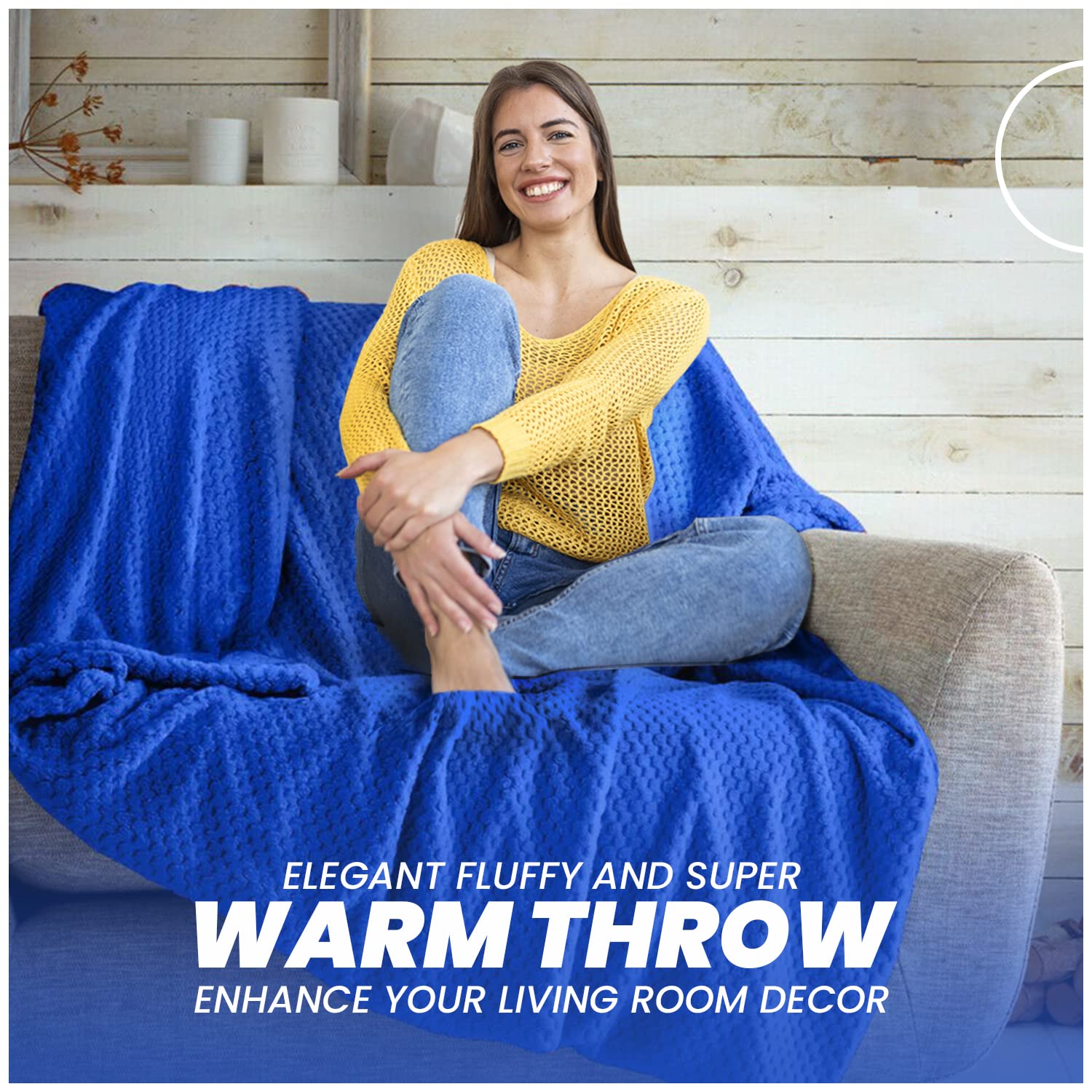 GC GAVENO CAVAILIA Coperta Pile Morbissima Con Uovo D'Anatra: Calda E Accogliente Per Divano E Letto 130x180 Cm - 3