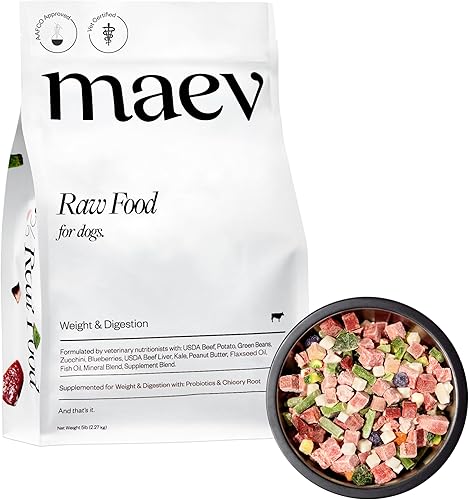 Miniatura 1 de Maev Raw Dog Food Better Than Freeze Dried Dog Food Flash Frozen with Lean Beef Protein Vitamin-Rich Organ Meat in Every Serving Weight and