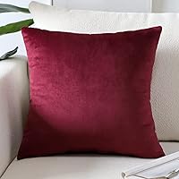 Vista 40 de Artscope Fundas de Almohada de Terciopelo de Lujo Fundas de Almohadas Cuadradas Decorativas Fundas de Cojines Suaves Sólidas para Sofá de Sala Sofá
