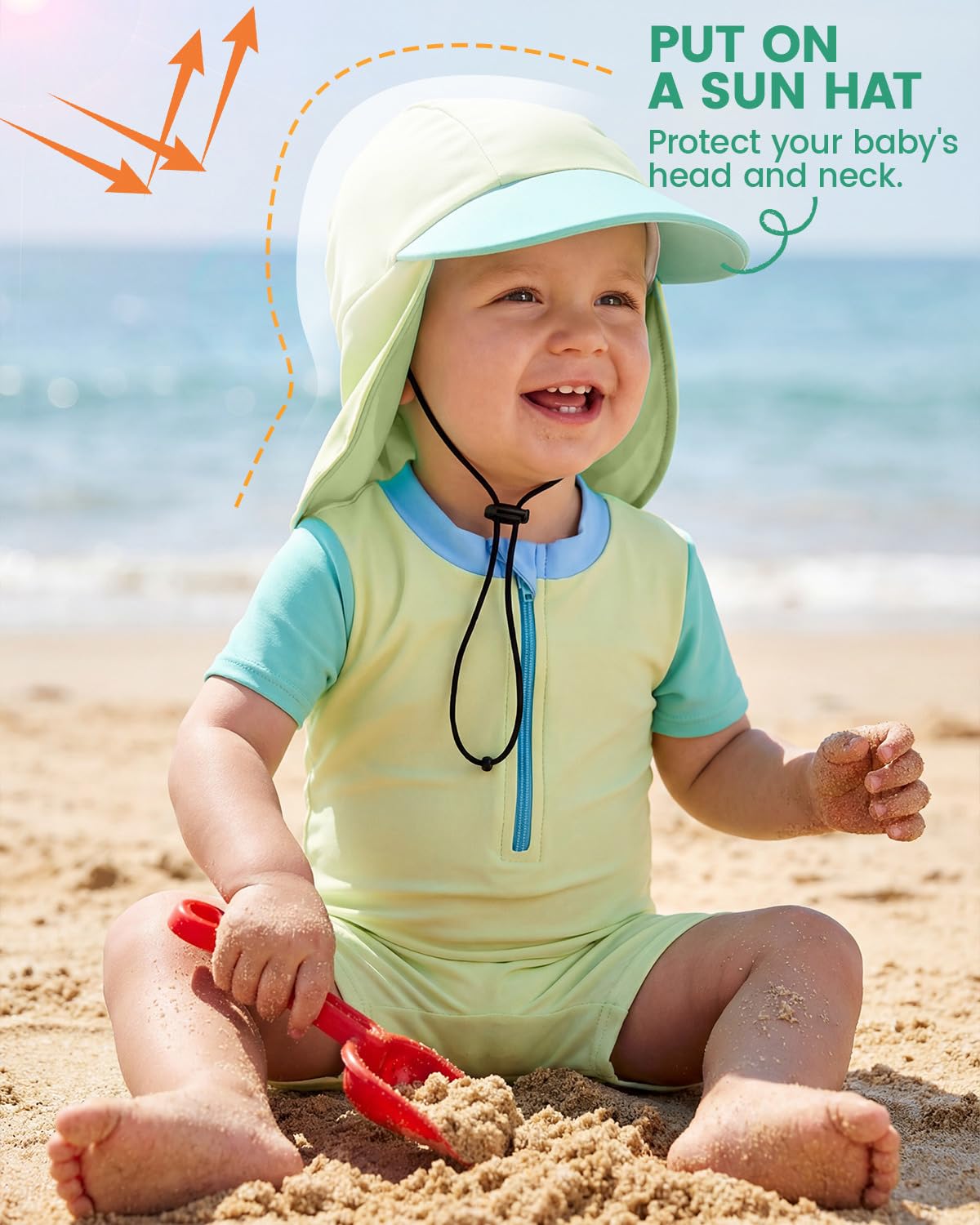 WYTbaby Costume da bagno per bambini, a maniche corte, con protezione UV, 3 mesi, 3 anni