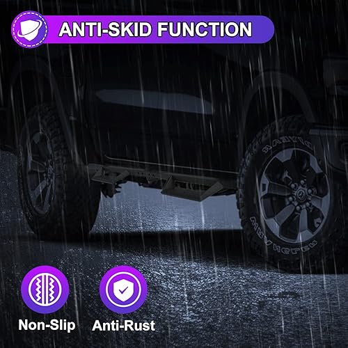 Miniatura 7 de NIXON OFFROAD Estribos laterales compatibles con Dodge Ram 1500 Crew Cab 2019, 2020, 2021, 2022, 2023, 2019, 2020, 2023, escalón lateral de 4