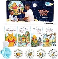 Vista 1 de Moonlite Mini proyector Storytime con 4 historias de Winnie The Pooh, una forma mágica de leer juntos, libros de cuentos digitales, efectos