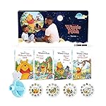 Moonlite Storytime Mini Projector with 4 Winnie The Pooh Stories, A Magical Way to Read Together, Digital Storybooks, Fun Sound Effects, Learning Gifts for Kids Ages 1 and Up