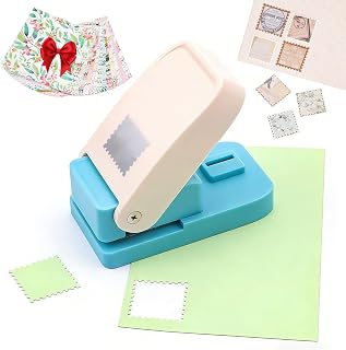 Stamp Puncher, 2026 New 1.5X1.2 Inch Rectangular Postage Stamp Punch, Lever Paper Punches for Paper Crafting Scrapbooking DIY Card Making Arts Crafts Supplies (3.8 * 3.8cm)