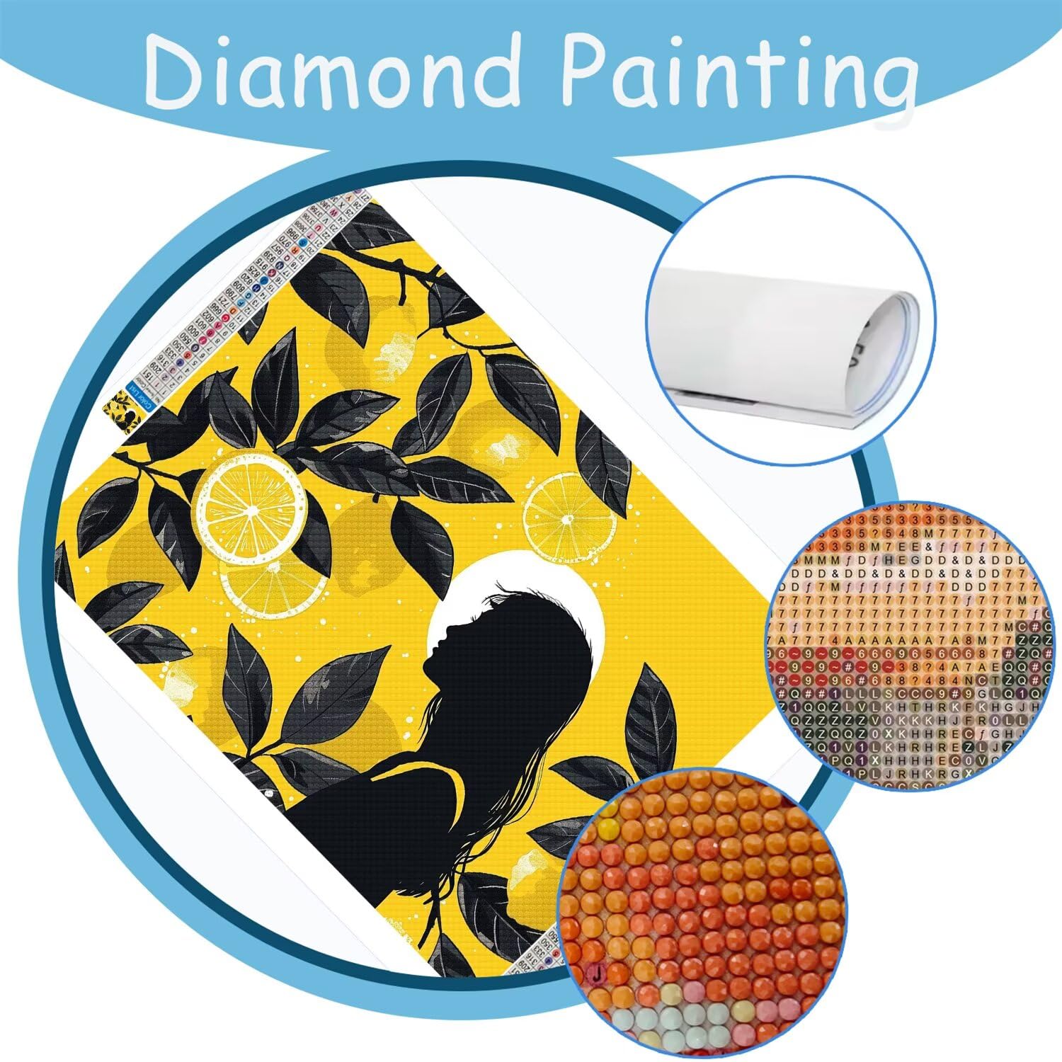 Diamentowe Malowanie Piękno Diamentowe Malowanie Dzieci 110x80cm, 5D Diamentowe Malowanie Dorośli Pełny Zestaw, DIY Dorośli DIY Haft Krzyżowy Mozaika Zestaw Do Dekoracji (Pomarańczowy) 523z-s