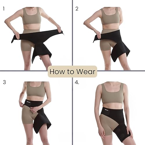 Miniatura 7 de Soporte de cadera para dispositivos de alivio del dolor de ciática, compresión flexor de cinturón, nervio ciático, soporte de tensión pélvica