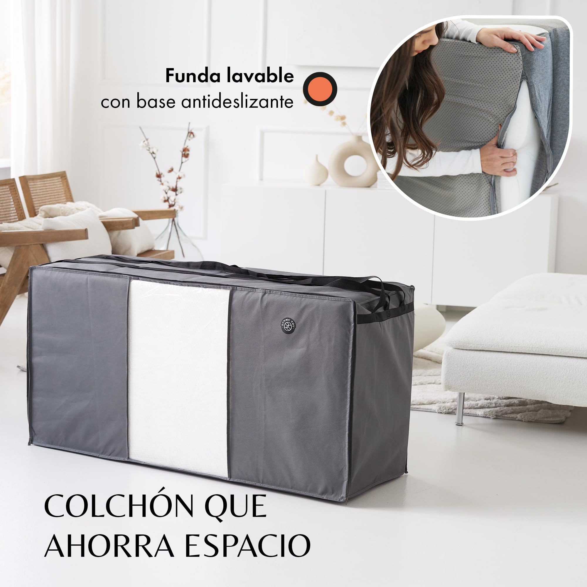 Colchón plegable 140x195 cm, 15 cm – cómodo colchón de invitados, plegable | Colchón plegable cómodo & cama de invitados · no se hunde · plegable, invitados & camping · OEKO-TEX