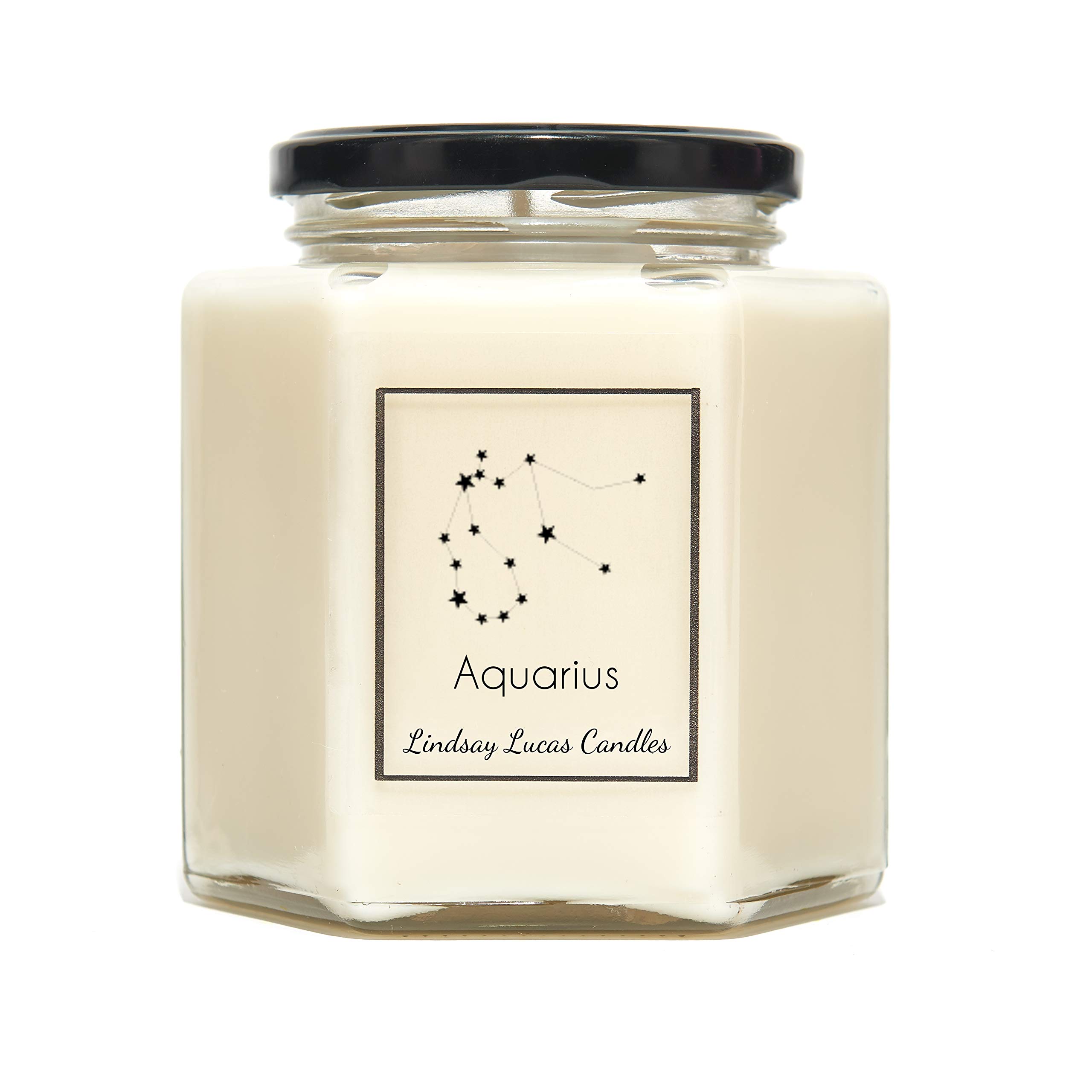 Aquarius Zodiac Constellation Candle