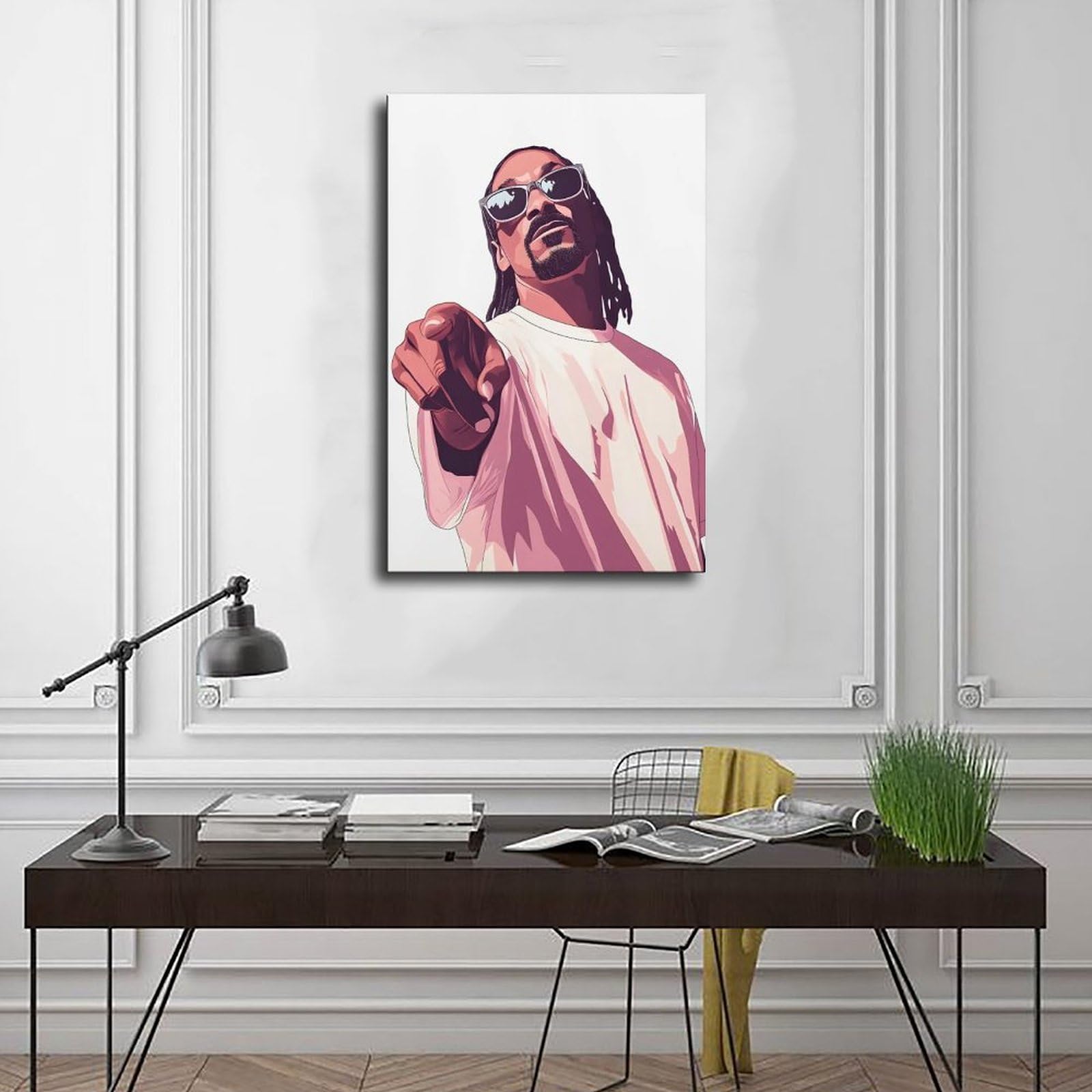 Poster moderno hip-hop su tela da parete decorazione artistica da parete stampa dipinti per soggiorno camera da letto decorazione 61 cm L x 91,4 cm W