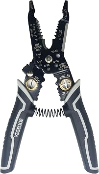 9 in 1 Multi-function Wire Stripping Pliers,Small Wire Stripper Pliers,8inch Cable Cutting Tool for Stripping,Cutting, Shearing, Clamping and Crimping with Wire Splitting and Winding