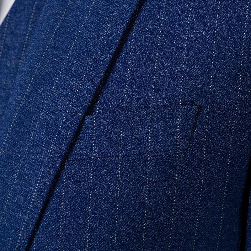 Men’s 3 Piece Slim Fit Business Suit Set Pants Vest Formal Tuxedo for Wedding Prom Graduation Dinner3