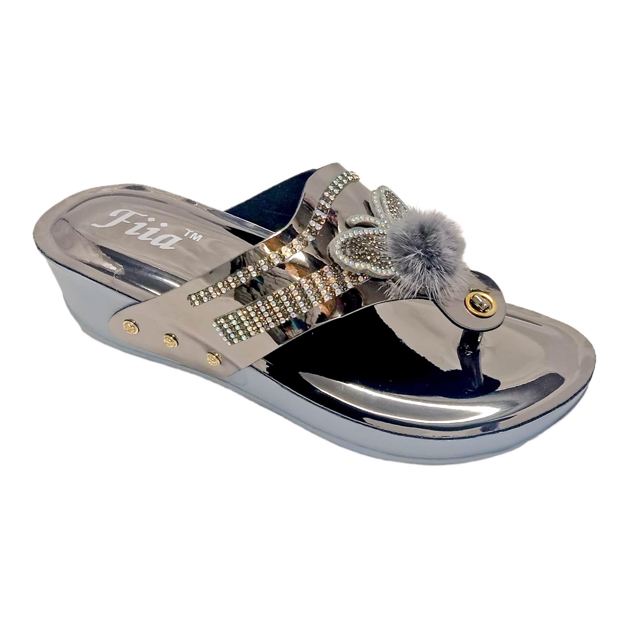 Fiia Women Fashion Sandals For Wedding & Party Grey UK-6 (B0CGZ25NBS) Amazon Price History, Amazon Price Tracker