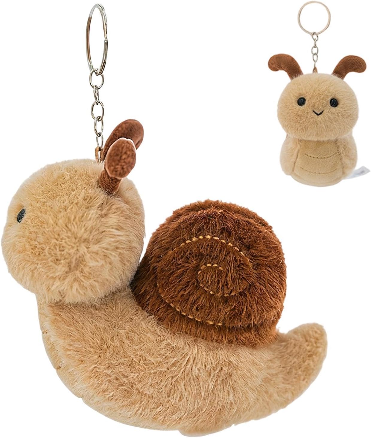 Cute Stuffed Animal Charm Keychain Plush Soft Figurine Keyring For Purse Ba