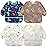 Accmor 4 Pack Long Sleeve Bibs, Baby Smock Waterproof Sleeved Bib Smock for Baby Toddler 24-36 Months