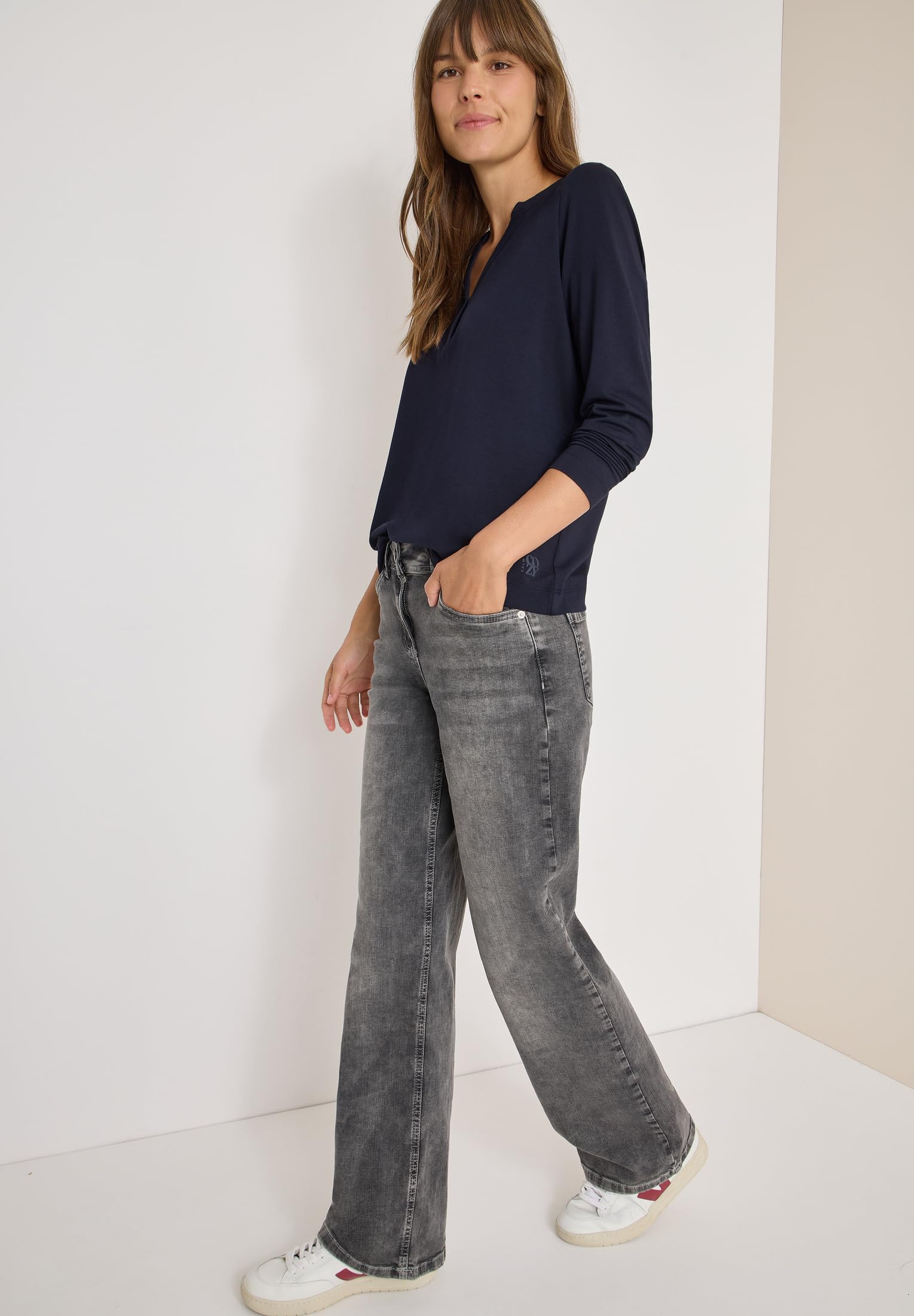 Cecil Damska koszulka w stylu tuniki, Urban Dark Blue, L