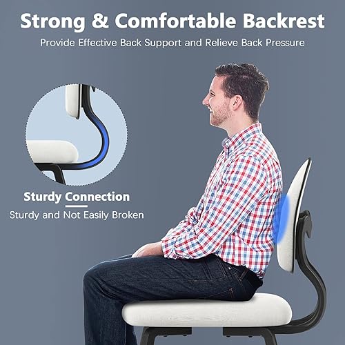 Miniatura 8 de Tatub Juego de 2 sillas de comedor, modernas de mediados de siglo, sillas de comedor tapizadas con patas de madera maciza para cocina, sala de