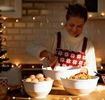 HASENSE Mixing Bowls, Large Ceramic Salad Bowls 2.1/1.5/1.0 Qt, Versatile Serving Bowls for Cooking, Baking, Salad Mixing, Prepping, Nesting White Bowl Set, Dishwasher Safe, Set of 3