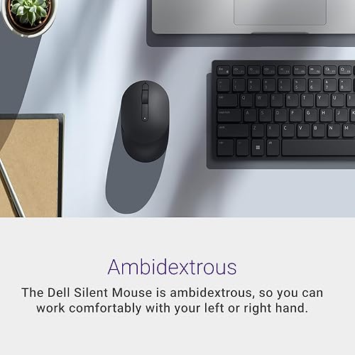 Miniatura 5 de Dell Ratón silencioso MS355 - Rueda de desplazamiento programable, conectividad segura de modo dual, DPI ajustable, tasa de sondeo ajustable hasta