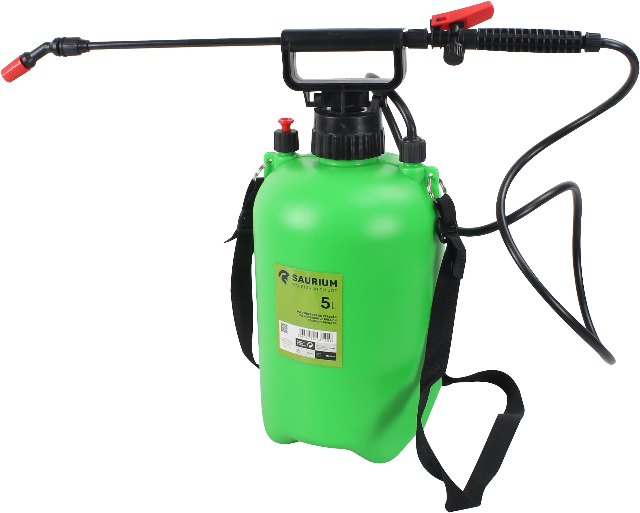 Pulvérisateur à Pression 1,5 Litre Greengeers - Jet Réglable, Indicateur De Niveau, Grande Ouverture, Plastique Blanc