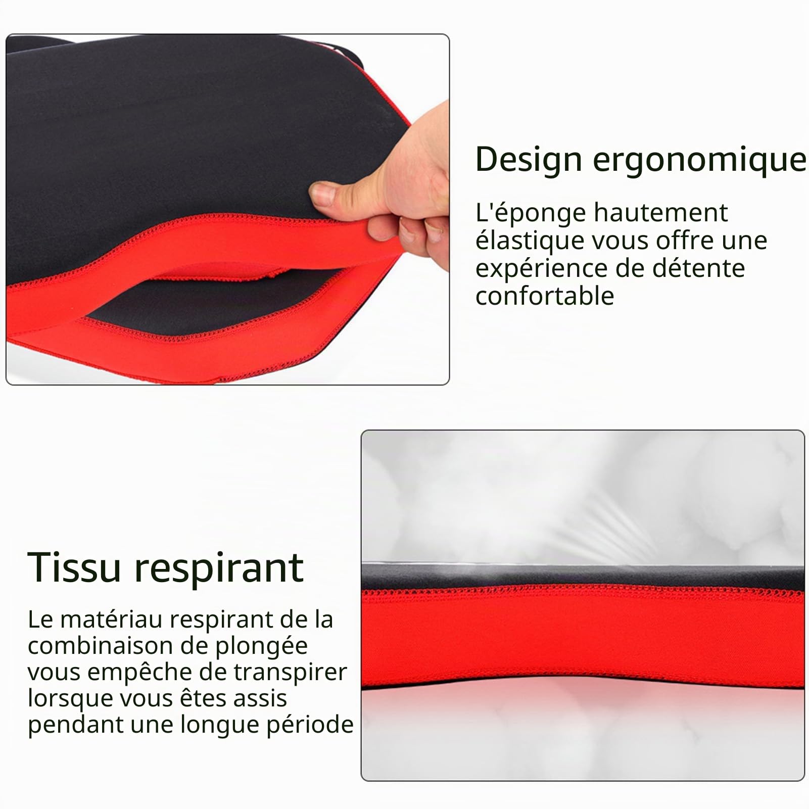 Coussin de Siège de Kayak, Coussin de Bateau de Pêche, Coussin de Siège Assis, Accessoire épais pour Kayak, canoë, Coussin de Siège de Kayak pour Kayak, canoë, Bateau de Pêche