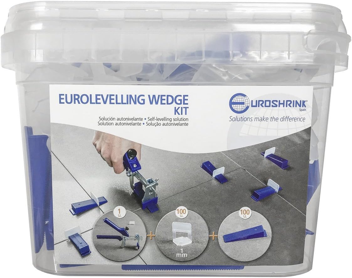 Wedge Kit Self Leveling System, Transparent/Blue/White