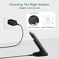 Vista 3 de Soporte de cargador inalámbrico de 15 W, base de carga rápida, compatible con Samsung Galaxy S24 S23 S22 S21 S20 Ultra 5G FE Plus S10 S9 S8 S7, Note