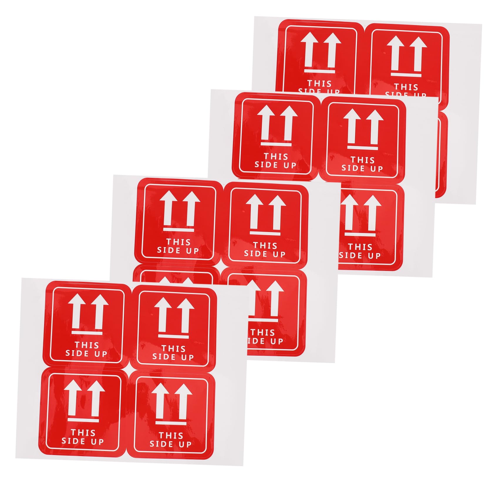 CHILDWEET 16 Pcs Express Carton Stickers Taggies Stickers for Shipping This Side up Labels Warning Sticker Packing Stickers Packing Label Fragile Stickers Package Sticker Pvc Red