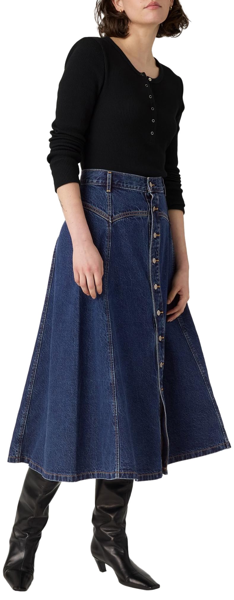 Yoked Western Skirt Slightly Circular