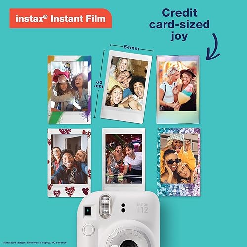 Miniatura 9 de Fujifilm Instax Mini 12 - Cámara instantánea Blossom Pink con unidad flash USB Sandisk de 32 GB + 40 hojas Fujifilm Instax Mini, paño de limpieza de