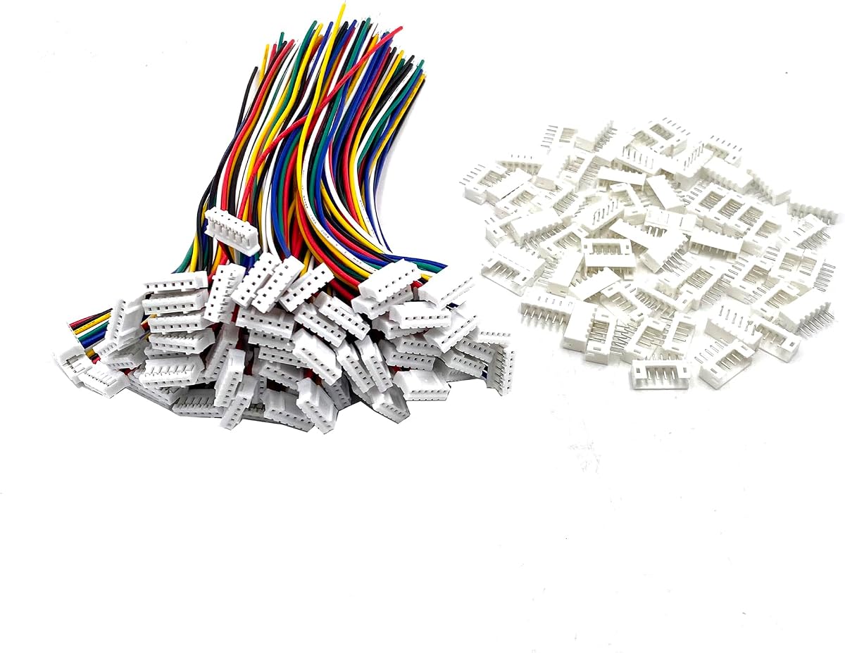 60 Pairs 28AWG 150mm Mini Micro JST PH