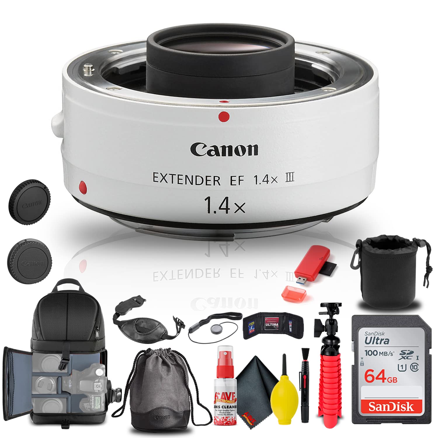 Amazon.com : Canon Extender EF 1.4X III (4409B002) + Backpack +  