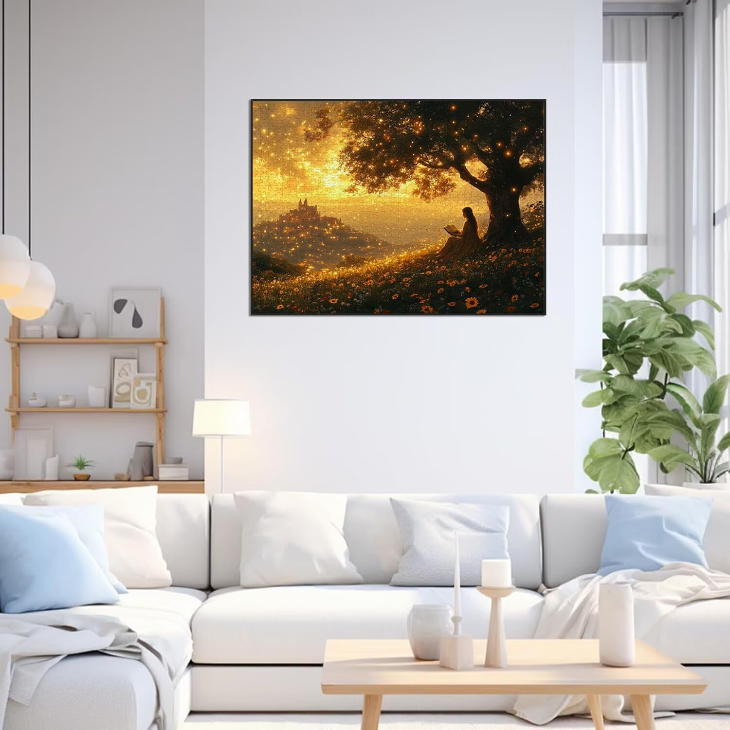 Puzzle 1500 sztuk Zachód słońca Trudne drewniane puzzle, n-464 | Niemożliwe wyzwanie, inteligentna gra zręcznościowa, gry logiczne dla całej rodziny, pomysł na prezent, drzewa